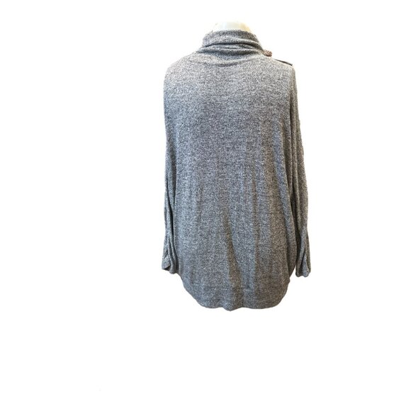 Lane Bryant Gray Sparkly Lightweight Long Sleeve Knit Tunic Women's Size 26-28 - Picture 3 of 8